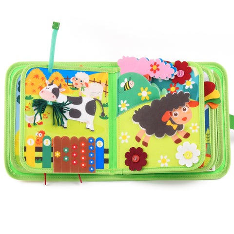 Image of Farm Busy Books Board Toy for Toddlers 3 4 Year OldBoy Girl Christmas Birthday Gift, Quiet Activity Book EducationalSensory Toys