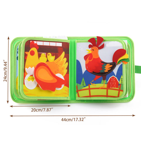 Image of Farm Busy Books Board Toy for Toddlers 3 4 Year OldBoy Girl Christmas Birthday Gift, Quiet Activity Book EducationalSensory Toys