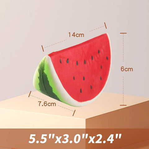 Image of Anboor Squishies Watermelon Kawaii Soft Slow Rising Scented Fruit Squishies Stress Relief Kid Squishys Valentines Day Gifts Squeeze Toys