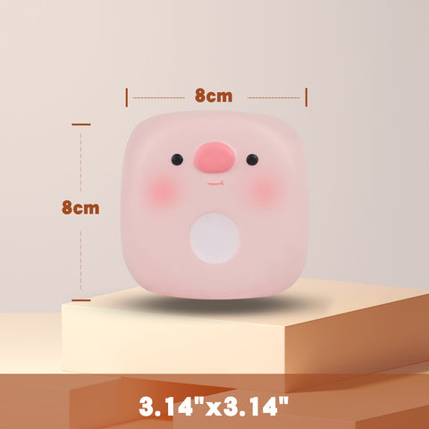 Image of Anboor 3.15" Squishies Dice Kawaii Soft Pig Dice Slow Rising Scented Squishies Stress Relief Kids Toys Gift Collection Decorative Props (Pink)