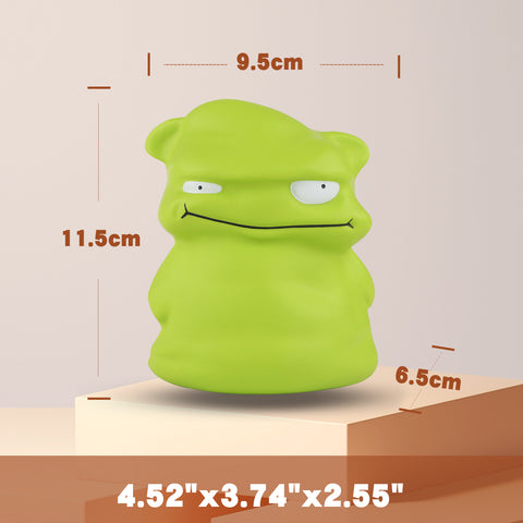 Image of Anboor 4.7inches Squishies Toy Green Small Monster Squishy Animals,Slow Rising Funny Squeeze Stress Toy Ball for Kids,Halloween Special Birthday Gift Squishys Collection Party Decor