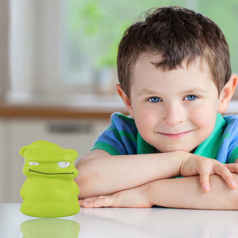 Image of Anboor 4.7inches Squishies Toy Green Small Monster Squishy Animals,Slow Rising Funny Squeeze Stress Toy Ball for Kids,Halloween Special Birthday Gift Squishys Collection Party Decor