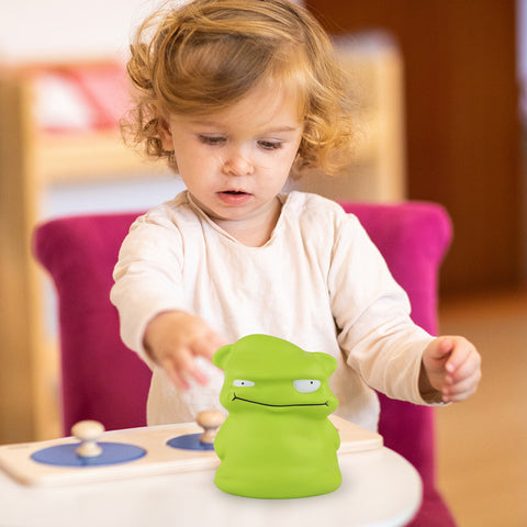 Image of Anboor 4.7inches Squishies Toy Green Small Monster Squishy Animals,Slow Rising Funny Squeeze Stress Toy Ball for Kids,Halloween Special Birthday Gift Squishys Collection Party Decor