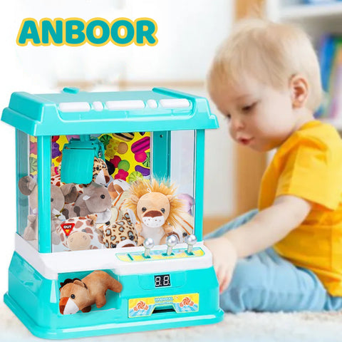 Image of Anboor 10pcs Small Stuffed Animals—Jungle Animal Plush Set 4.8 Inch Cute Safari Stuffed Animals with Keychain for Animal Themed Party Favors (Sitting,Lying)