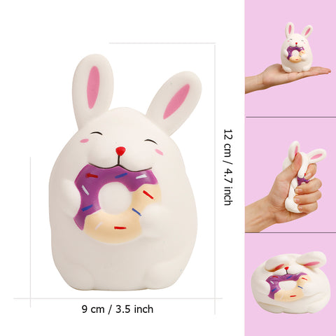 Image of Anboor 4.7 Inches Rabbit Squishies Kawaii Soft Slow Rising Cute Scented Animal Squishys Stress Relief Kids Toys Decorative Props