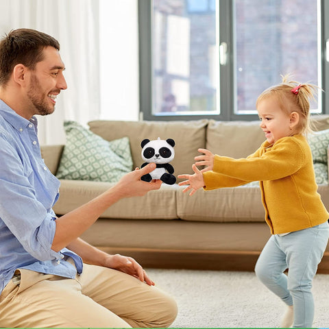 Image of Anboor Small Stuffed Animals 4 Inch Panda Plush Animal Toy with Keychain Award Goodie Bag Fillers Animal Themed Party Favors Kindergarten Classroom Gifts for Students - Anboor