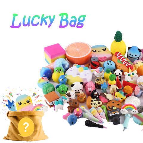 Image of Anboor Squishy Toys Set,3 Random Squishies Blind Box Kawaii Slow Rising Party Gift for Kids Adults Relieve Stress Squeeze Toy