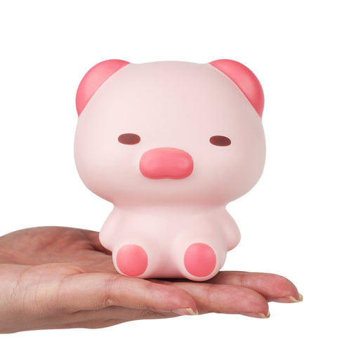 Image of [Newest] Anboor 3.9" Squishies Toy Pig Kawaii Soft Squishy Animals Toy Slow Rised Squeeze Piggy Squish Stress Relief for Kid Adult Toys