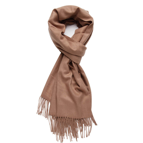Image of Cashmere Feel Blanket Scarf Super Soft Shawl Camel - Anboor