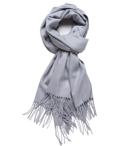 Image of Cashmere Feel Blanket Scarf Super Soft Shawl Gray - Anboor