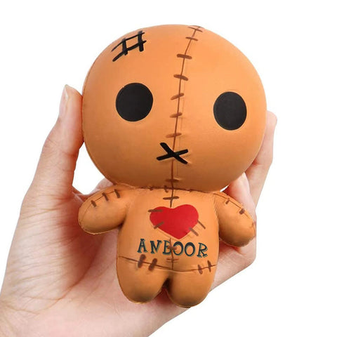 Image of Anboor 4.7 Inches Voodoo Dolls Squishies Ghost Doll Halloween Kawaii Soft Slow Rising Scented Squishies Stress Relief Kids Toys