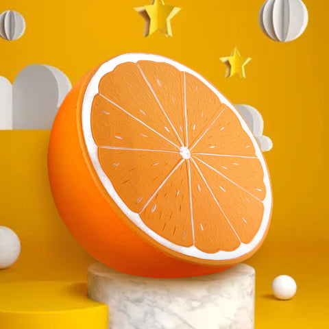 Image of Anboor 10 Inches Squishies Orange Jumbo Kawaii Soft Slow Rising Scented Big Fruit Squishies Stress Relief Kid Toys Gift Decoration Props