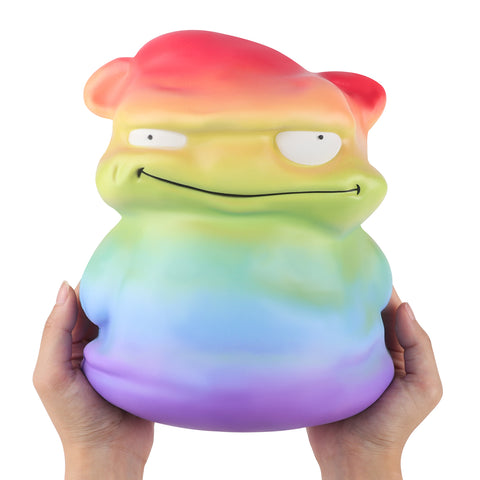 Image of Anboor 9.8 Inches Jumbo Squishies Green Monster Kawaii Soft Slow Rising Scented Squishys Stress Relief Kids Toys