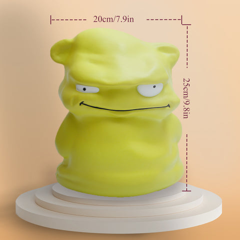 Image of Anboor 9.8 Inches Jumbo Squishies Green Monster Kawaii Soft Slow Rising Scented Squishys Stress Relief Kids Toys