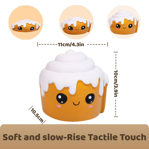 Image of Anboor 4 Pcs Squishies Hot Dog Cake Bread Donut Kawaii Scented Soft Slow Rising Squeeze Stress Relief Kids Toy Xmas Gift