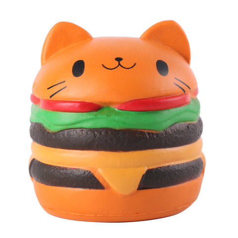 Image of Anboor 4.5" Squishies Jumbo Slow Rising Kawaii Squishies Cat Hamburger Bread Toy for Collection Gift