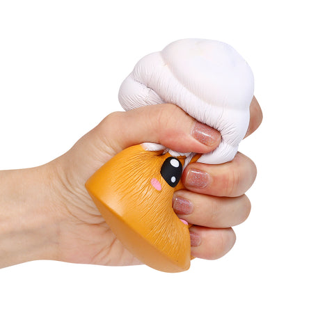 Image of Anboor 4 Pcs Squishies Hot Dog Cake Bread Donut Kawaii Scented Soft Slow Rising Squeeze Stress Relief Kids Toy Xmas Gift