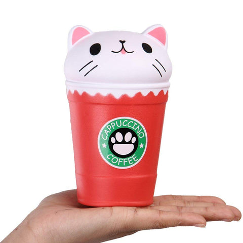 Image of Slow Rising Squishy Cat Coffee Cup - Anboor