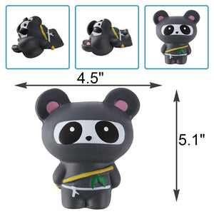 Anboor 5.1 Inches Squishies Ninja Jumbo Panda Slow Rising Squishies Kawaii Scented Soft Animal Toys