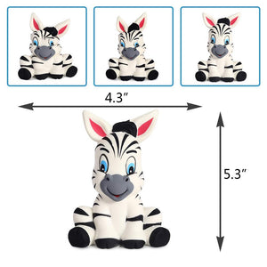 Anboor 5.3 Inches Squishies Zebra Kawaii Soft Slow Rising Scented Animal Squishies Stress Relief Kid Toys Gift Decoration Props