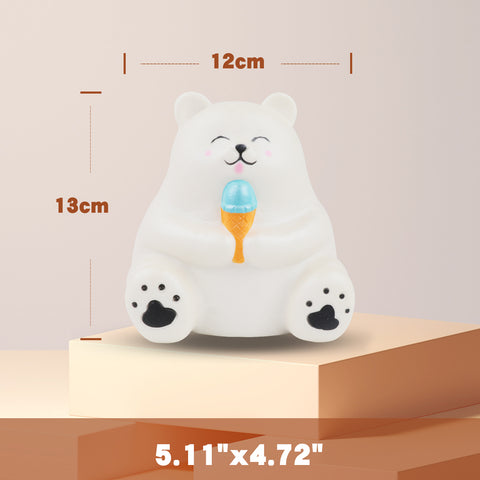 Image of Anboor Jumbo Squishy Bear Animal Toys Cute Squishies White Bear Slow Rise Squeeze Animal Toy Sets Relief Stress for Kids Adult Valentines Day Gifts Idea - Anboor