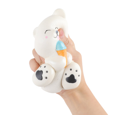 Image of Anboor Jumbo Squishy Bear Animal Toys Cute Squishies White Bear Slow Rise Squeeze Animal Toy Sets Relief Stress for Kids Adult Valentines Day Gifts Idea - Anboor