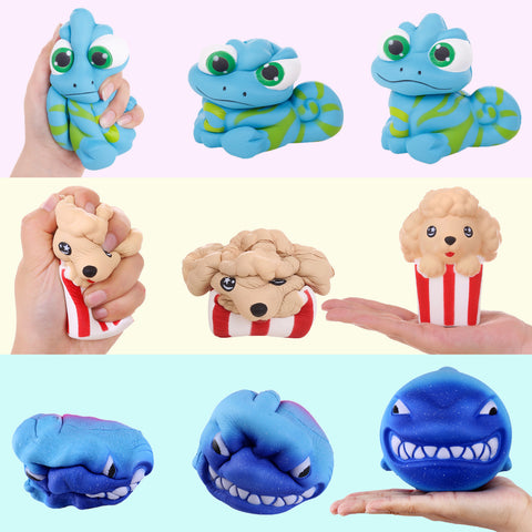 Image of Anboor Squishy Toys Set,3 Random Squishies Blind Box Kawaii Slow Rising Party Gift for Kids Adults Relieve Stress Squeeze Toy