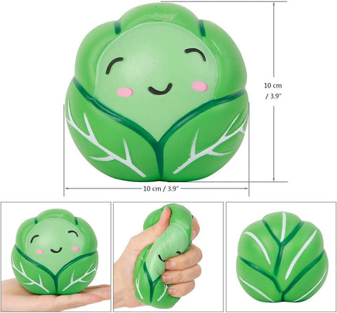 Anboor 3.9 Inch Squishies Cabbage Kawaii Scented Soft Slow Rising Squeeze Stress Relief Kids Christmas Toy