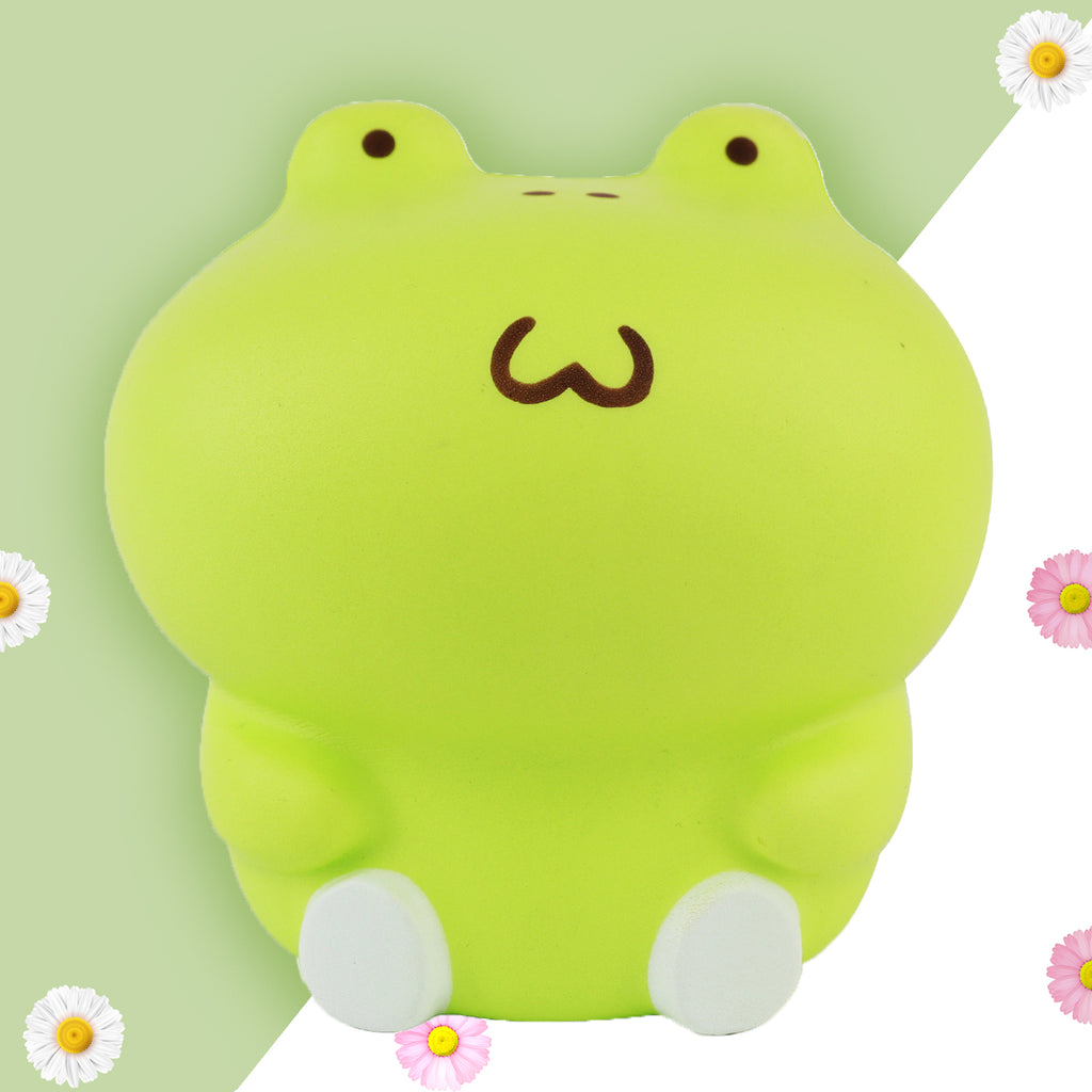 Anboor 3.9" Squishies Toy Frog Kawaii Soft Squishy Animals Toy Slow Rised Squeeze Frog Squish Stress Relief for Kid Adult Toys
