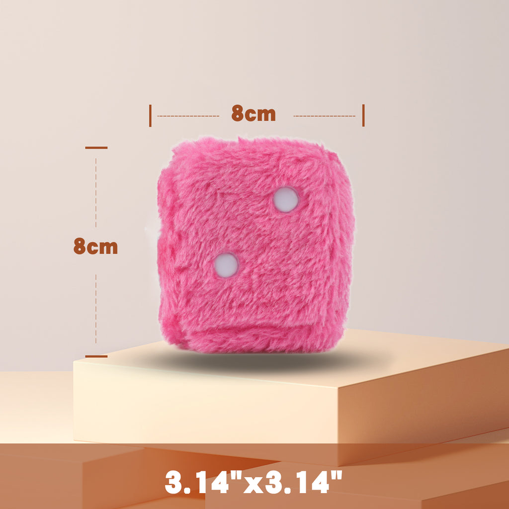 Aazon.co: Stylish Fuzzy Dice For Car Hanging Ornaent,Funny Plush Dice Rear View Irror