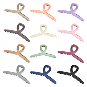 Hair Clips Claw 12 Colors Hair Jaw Clamp 4.3" Strong Holder Matte Large Thin and Thick Hair Styling Accessories for Women Girl Xmas New Year Gift