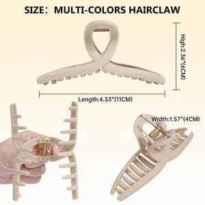 Hair Clips Claw 12 Colors Hair Jaw Clamp 4.3