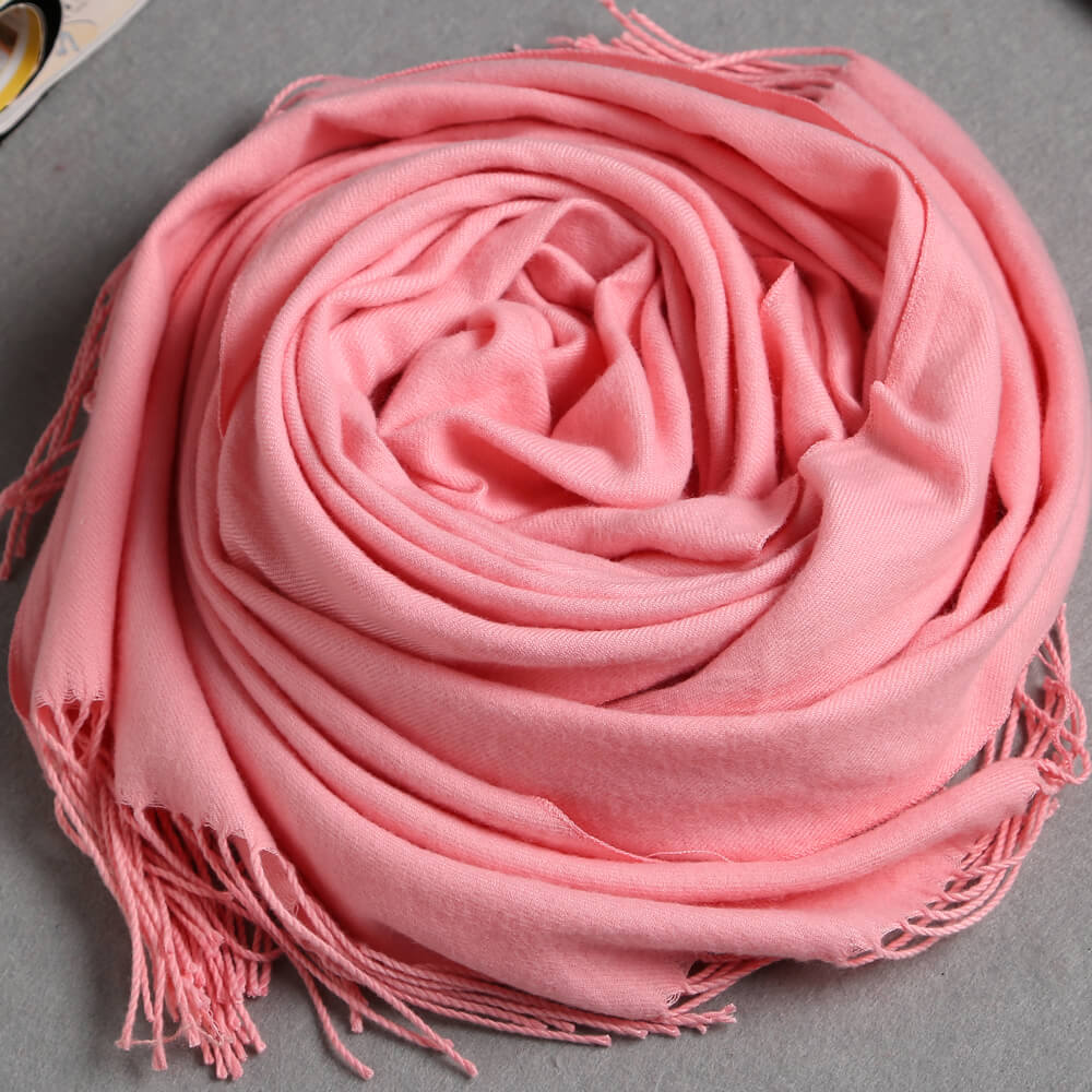 Cashmere Feel Blanket Scarf Super Soft Shawl Pink - Anboor