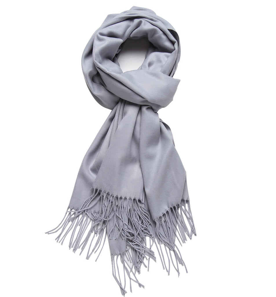 Cashmere Feel Blanket Scarf Super Soft Shawl Gray - Anboor