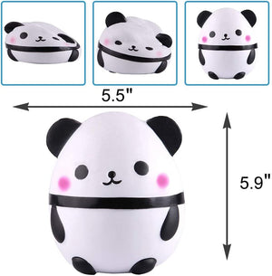 Anboor 5.5 Inches Squishies Jumbo Slow Rising Scented Kawaii Squishy Panda Egg Animal Toy for Collection 1 Pcs Color Random