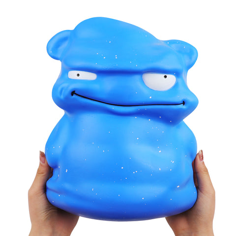 Anboor 9.8 Inches Jumbo Squishies Green Monster Kawaii Soft Slow Rising Scented Squishys Stress Relief Kids Toys