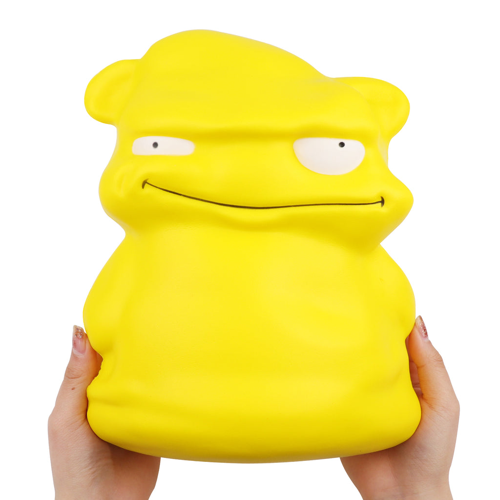 Anboor 9.8 Inches Jumbo Squishies Green Monster Kawaii Soft Slow Rising Scented Squishys Stress Relief Kids Toys