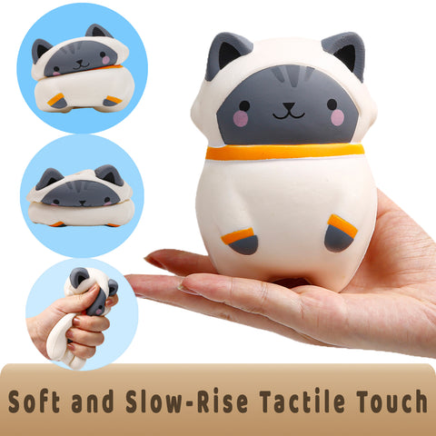 Image of Anboor 4.7" Squishies Cat Toy Slow Rising Kawaii Scented Squishies Toys Stress Relief Kids Toys Gifts