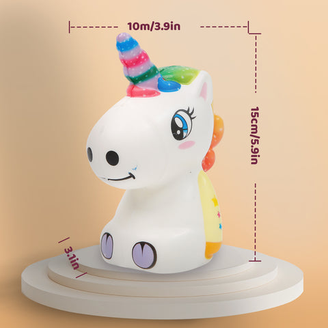 Anboor Squishies Unicorn Toy Kawaii Squeeze Horse Toy Scented Soft Slow Rising Stress Relief Kids Toy Xmas Gift,1pcs Random Colors