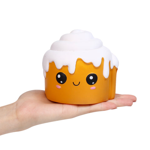 Image of Anboor 4 Pcs Squishies Hot Dog Cake Bread Donut Kawaii Scented Soft Slow Rising Squeeze Stress Relief Kids Toy Xmas Gift