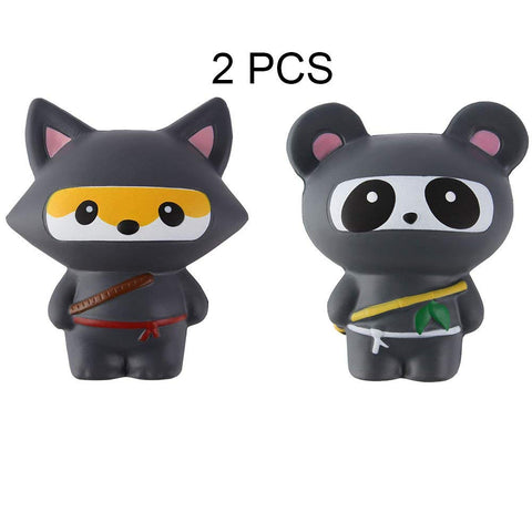 Slow Rising Squishy Ninja Panda and Fox - Anboor