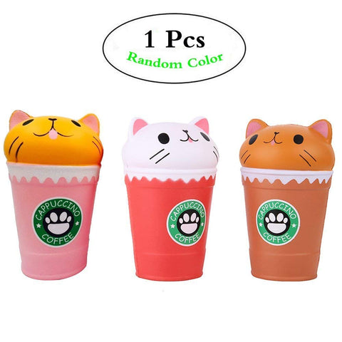 Image of Slow Rising Squishy Cat Coffee Cup - Anboor