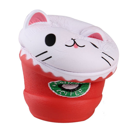 Image of Slow Rising Squishy Cat Coffee Cup - Anboor