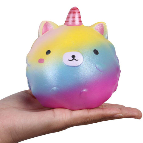 Image of Slow Rising Squishy Colorful Unicorn - Anboor