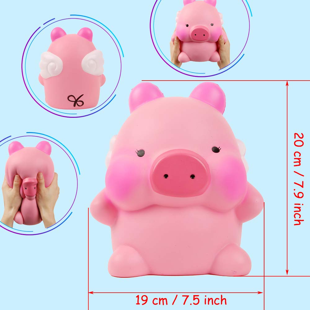 Anboor 5.9 Squishies Jumbo Bear Hug Pot de Miel Slow Rising Scented Kawaii  Squishies Animal Toy Collection Stress Relief Kid's Toys (Marron Clair)