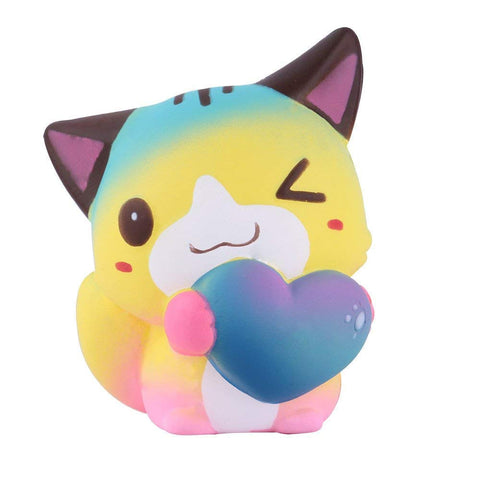 Image of Slow Rising Squishy Love Heart Cat - Anboor