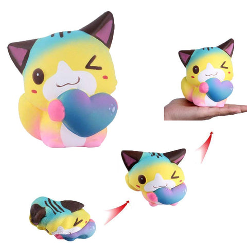 Slow Rising Squishy Love Heart Cat - Anboor