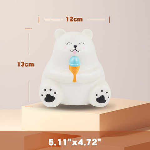 Image of Anboor Jumbo Squishy Bear Animal Toys Cute Squishies White Bear Slow Rise Squeeze Animal Toy Sets Relief Stress for Kids Adult Valentines Day Gifts Idea